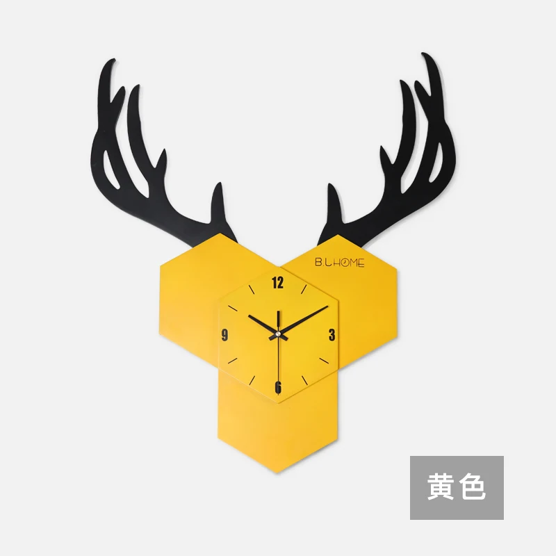 Минималистичные настенные часы с геометрическим дизайном тихие в скандинавском