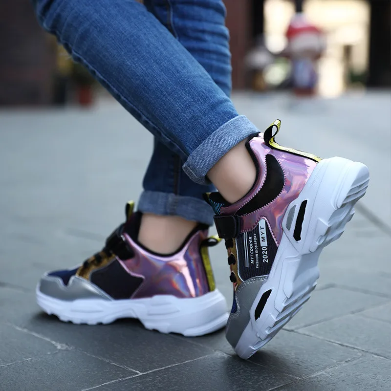 

2021 Spring Autumn Kids Sport Shoes For Girls Casual Training Shoes Breathable Children Sneakers Students Running Shoes