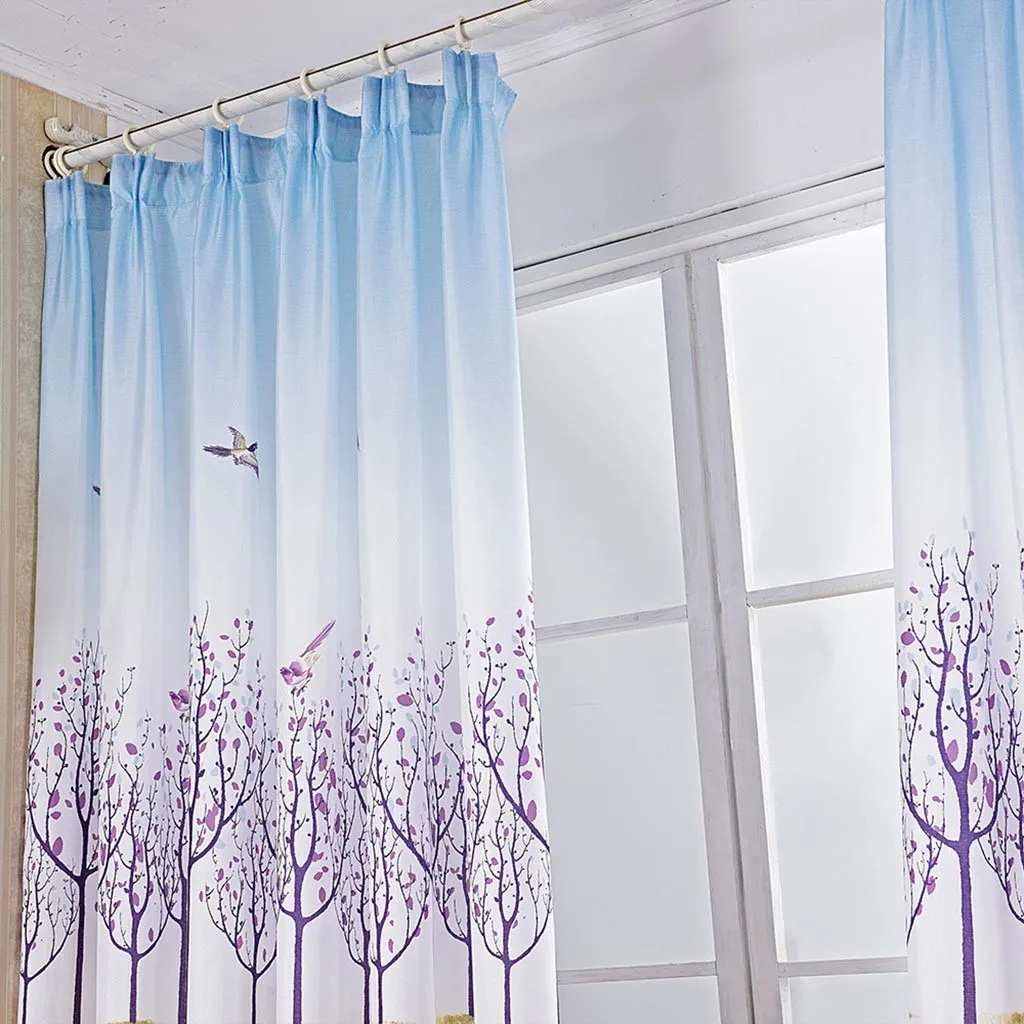 Занавеска для окон и дверей с принтом китайского дерева драпировка из прозрачной