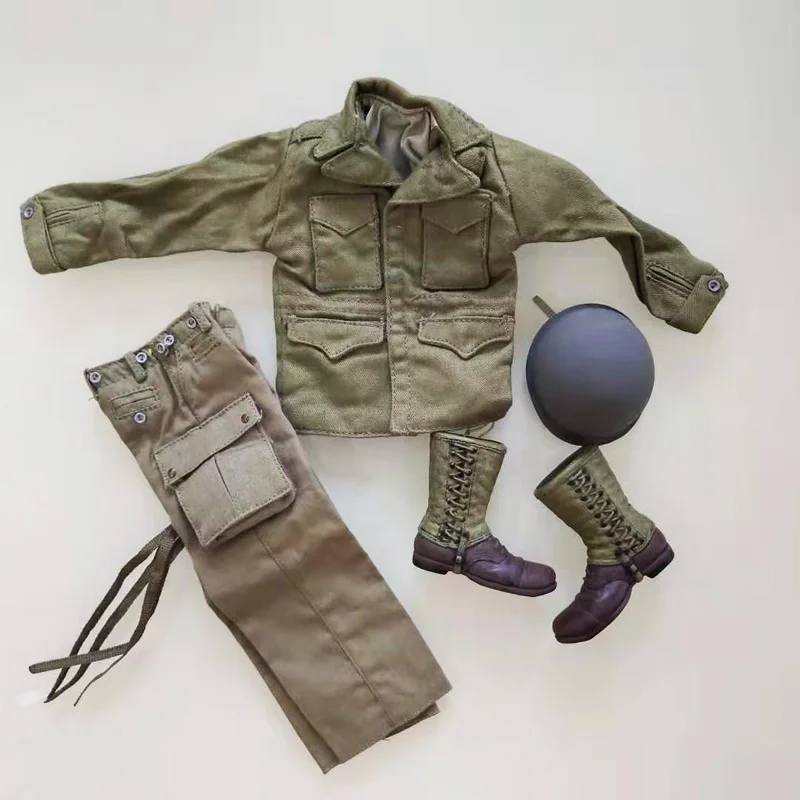 1/6 масштабный военный костюм Солдат Второй мировой войны США Мужской шлем