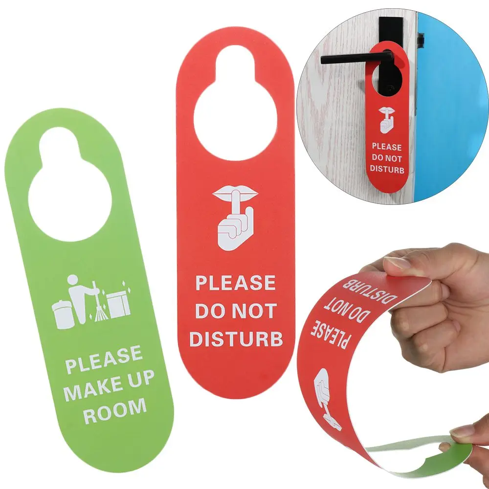 

Door Knobs Hanger Pendant Cleaning Label Door Hanger Tags Do Not Disturb Signs