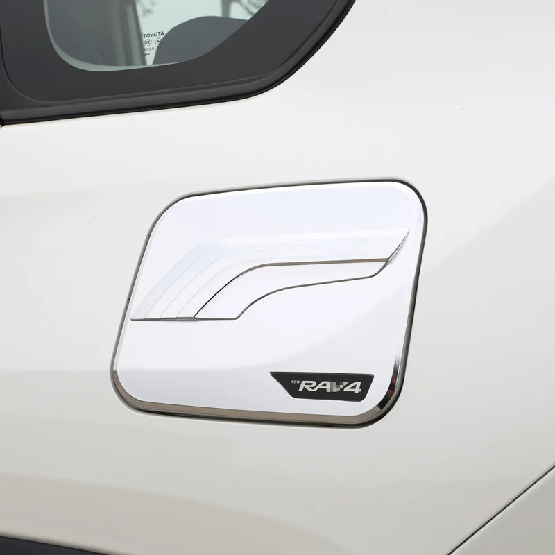 

ABS Fuel Tank Cap Exterior Durable Gas Door Trim Universal Car Accessories For Toyota New RAV4 2020 2021