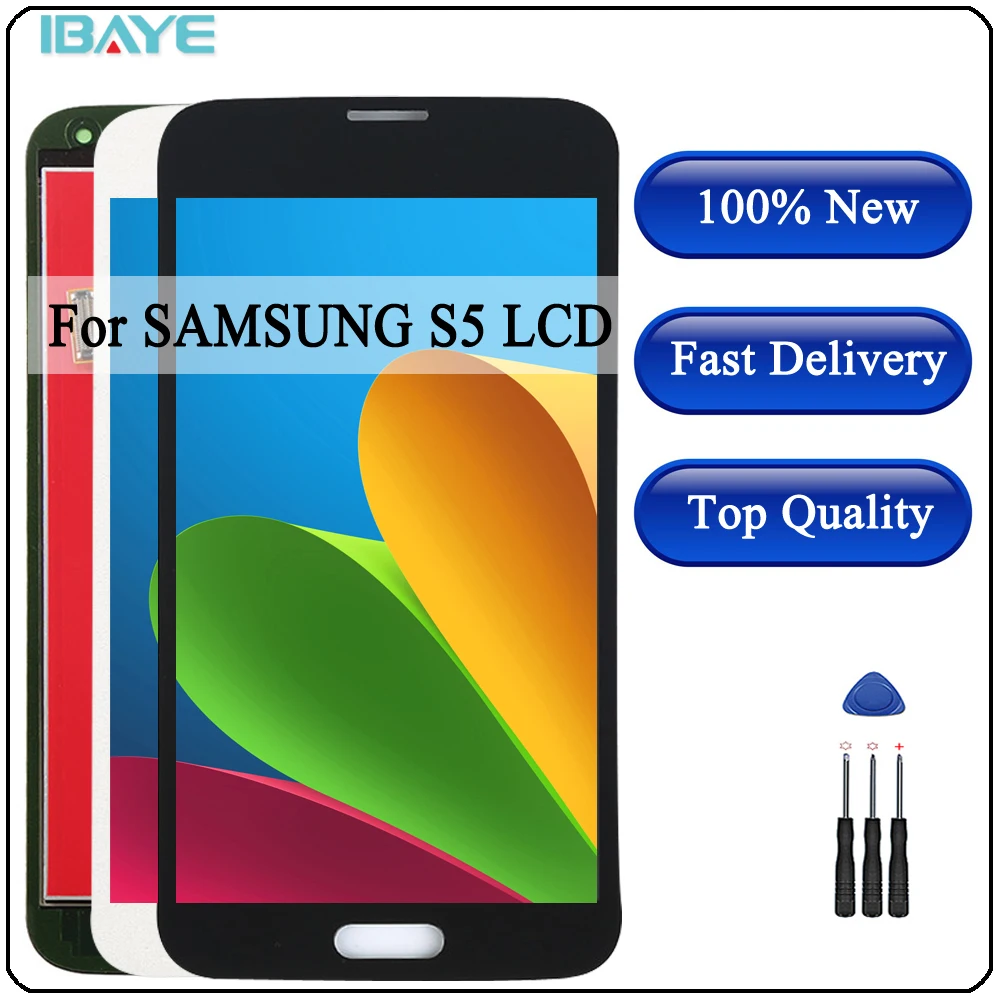 AAA + дисплей для samsung Galaxy S5 кодирующий преобразователь сенсорного экрана в сборе
