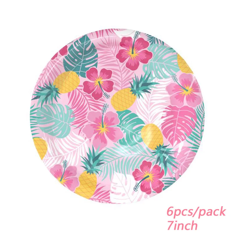 LINVIERLOVE 6 шт. вечерние одноразовые стаканчики для фестиваля ананаса салфетки