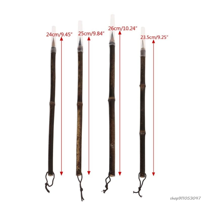 Бесплатная доставка кисть для китайской живописи натуральный бамбуковый шест