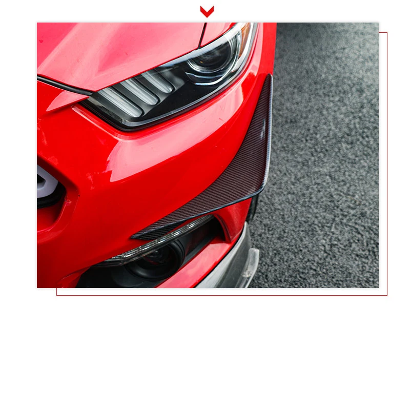 Разделители переднего бампера из углеродного волокна боковые фартуки Winglet Wings