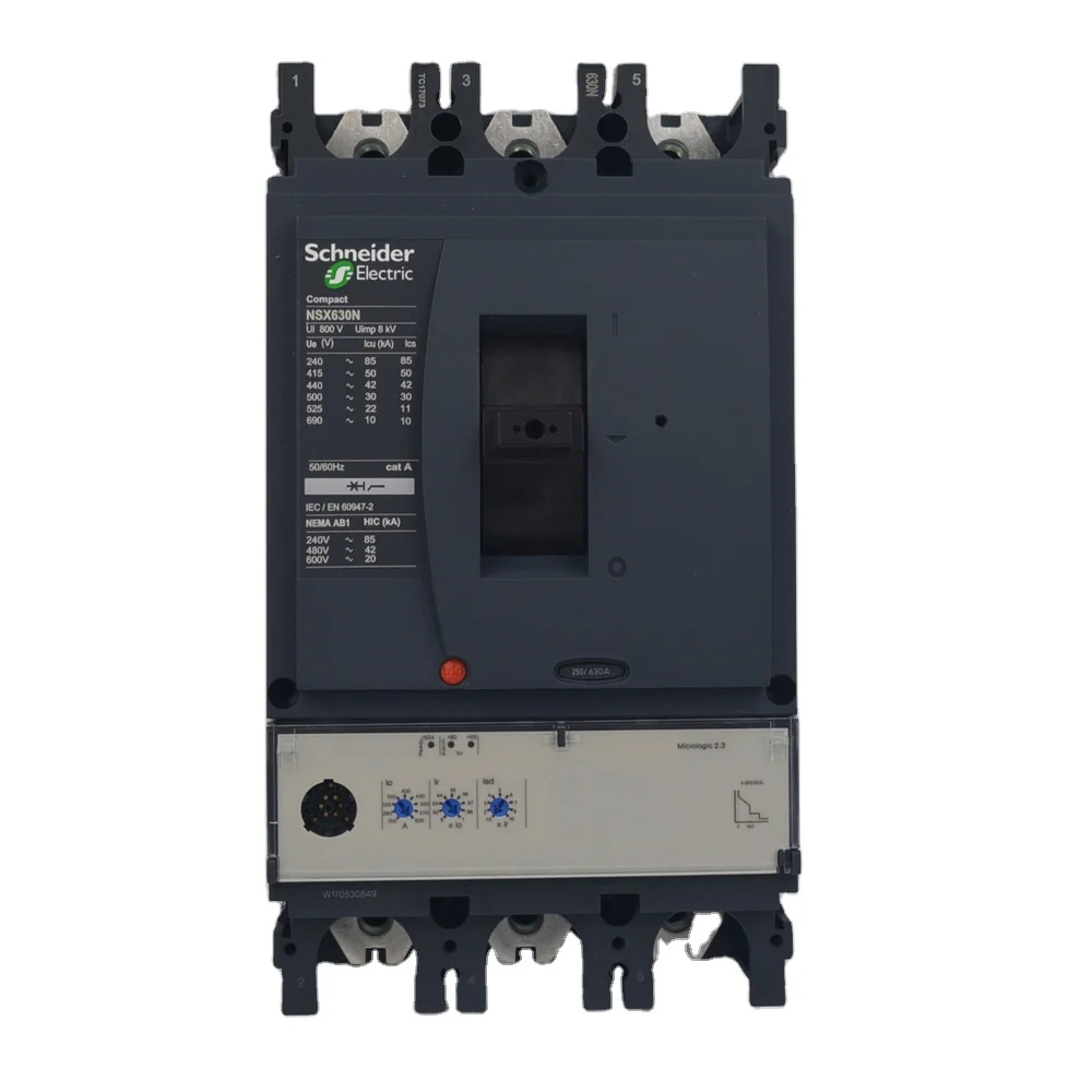 

Компактный Автоматический выключатель NSX400/630N типа NSX630N - Micrologic 2,3-630 A - 3 полюса 3d LV432893