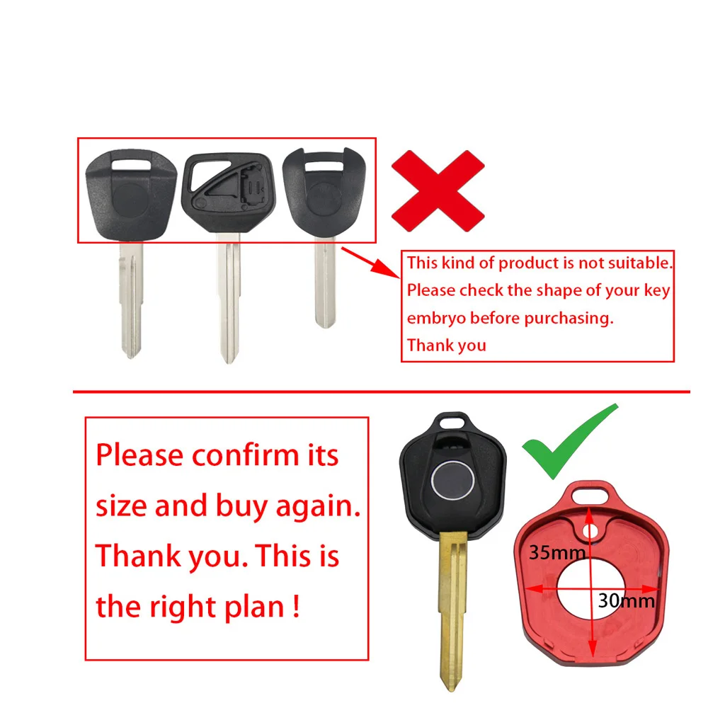 

For Honda CB600 CB800 CB1300 CBR600RR CBR893 CBR929 CBR1000RR CBR1100XX Motorcycle Key Accessories Decorative CNC Key Cover