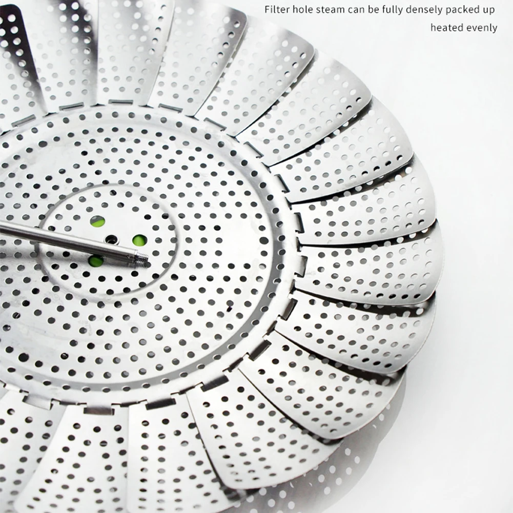 Складная Пароварка Корзина для приготовления еды из нержавеющей стали сетчатая
