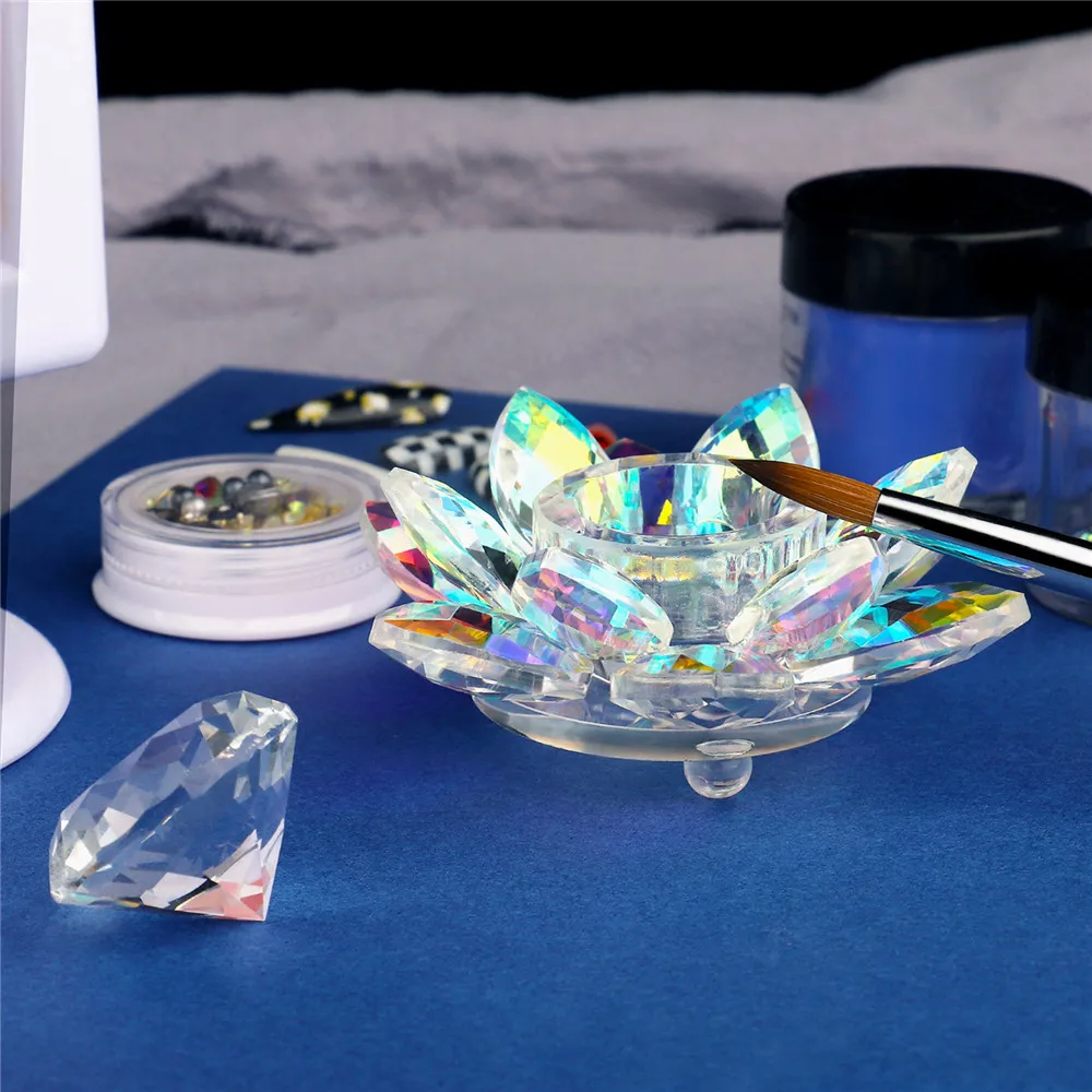 

Подставка для чашек с алмазной крышкой, цветная акриловая пудра для жидкости, хрусталь, стеклянная посуда крышек, оборудование для жидкости...