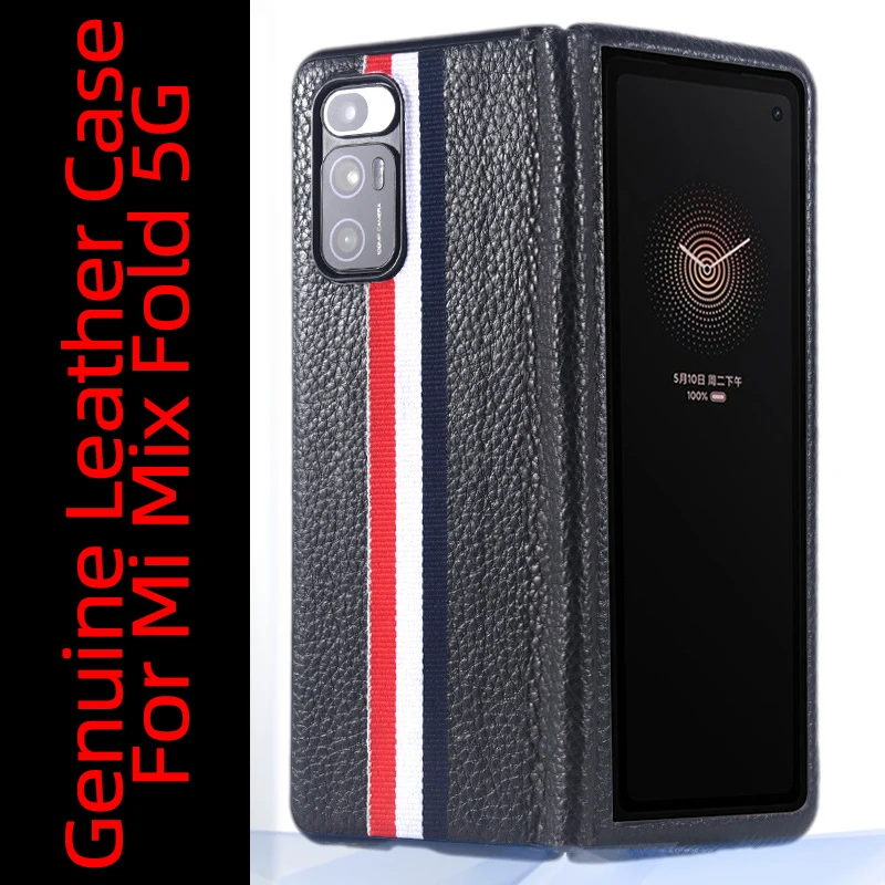 

Genuine Leather Case New Product Launch Case For Mi Mix Fold 5G Case For MixFold 5G Case Mixfold
