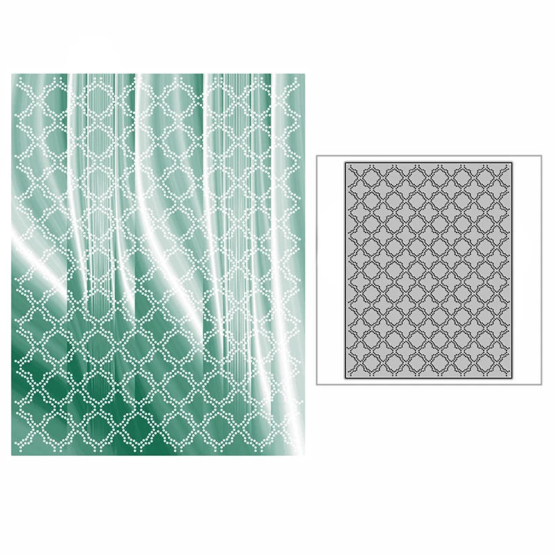

New Spotted Floral Button Background Plate Craft Embossing Mold 2021 Metal Cutting Dies for DIY Scrapbooking Album Card Making