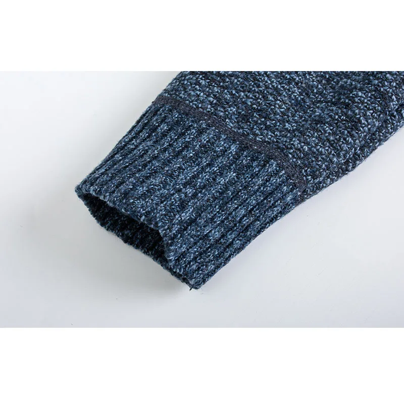 

Men Sweater Cardigan Zipper 2020 New Arrival Winter Thick Middle-Aged Male Knitted Coat Patchwork Fashion Hot Sale M22