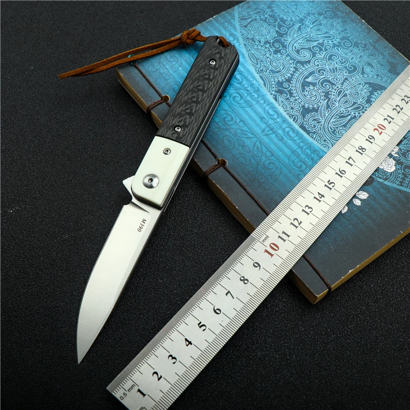 

Складной нож M390, охотничий резец для кемпинга, выживания, из углеродного волокна, ручка, острый тактический инструмент для повседневного ис...