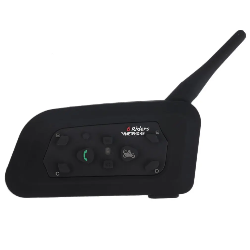 Bluetooth-гарнитура Intercom V6 мотоциклетная для шлема 6 водителей 1200 м | Автомобили и