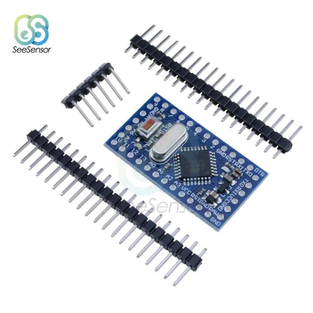 Модуль Pro Mini atmega328 ATMEGA328P модуль 5 в 16 МГц с кварцевыми штифтами-генераторами для