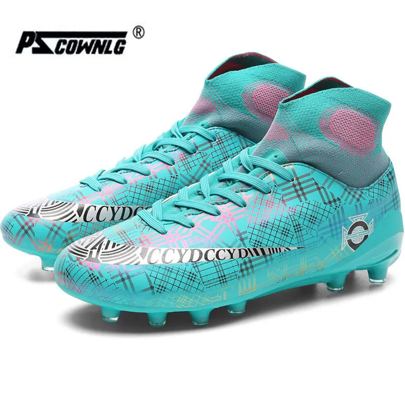 

Hot Sale Mens Soccer Cleats High Ankle Football Shoes Long Spikes Outdoor Soccer Traing Boots For Men Women Soccer Shoes