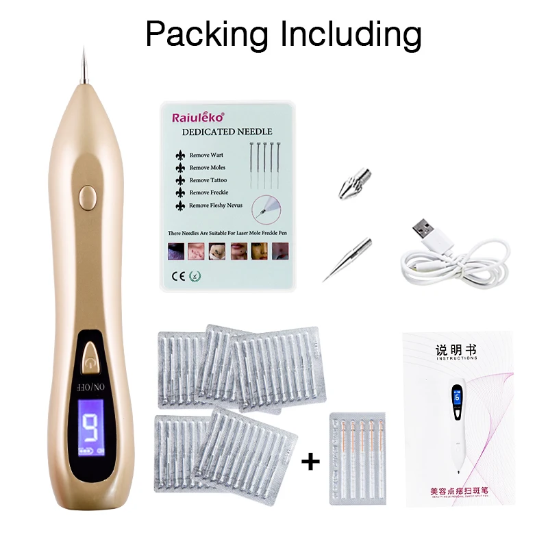 Кожа иглы прожектор освещение безболезненное лечение удаление крот веснушки