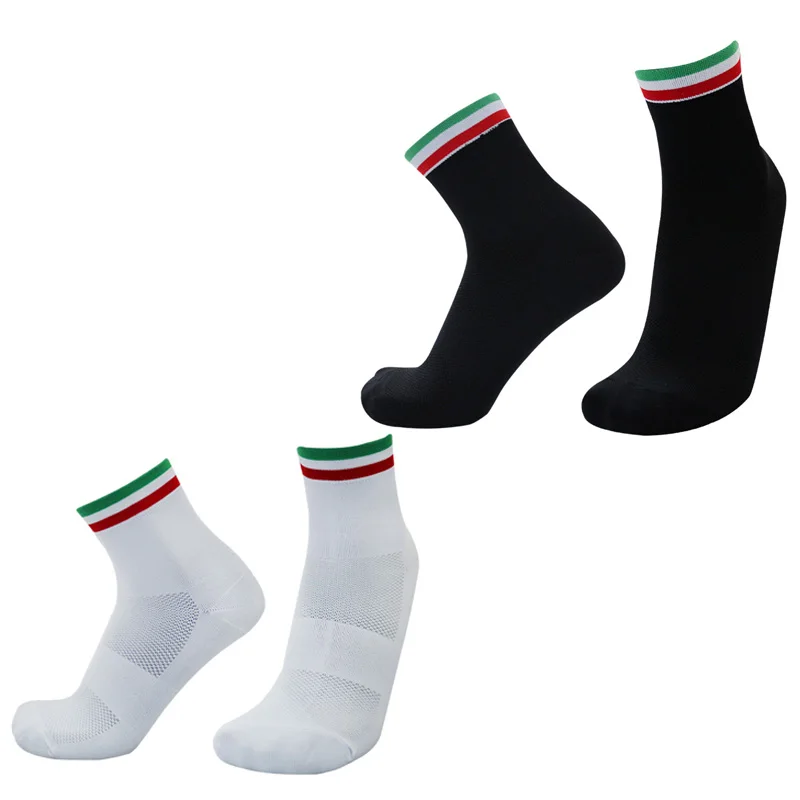 

New Style Cycling Socks Striped Bicycles Bike Road Running Socks Comfortable Breathable Sports Socks Calcetines Ciclismo