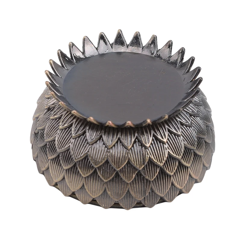 Creative Antique Flat Top Incense Burner Lotus Table Alloy Aroma Stove Line Coil Incensetower Furnace Home Decor | Дом и сад