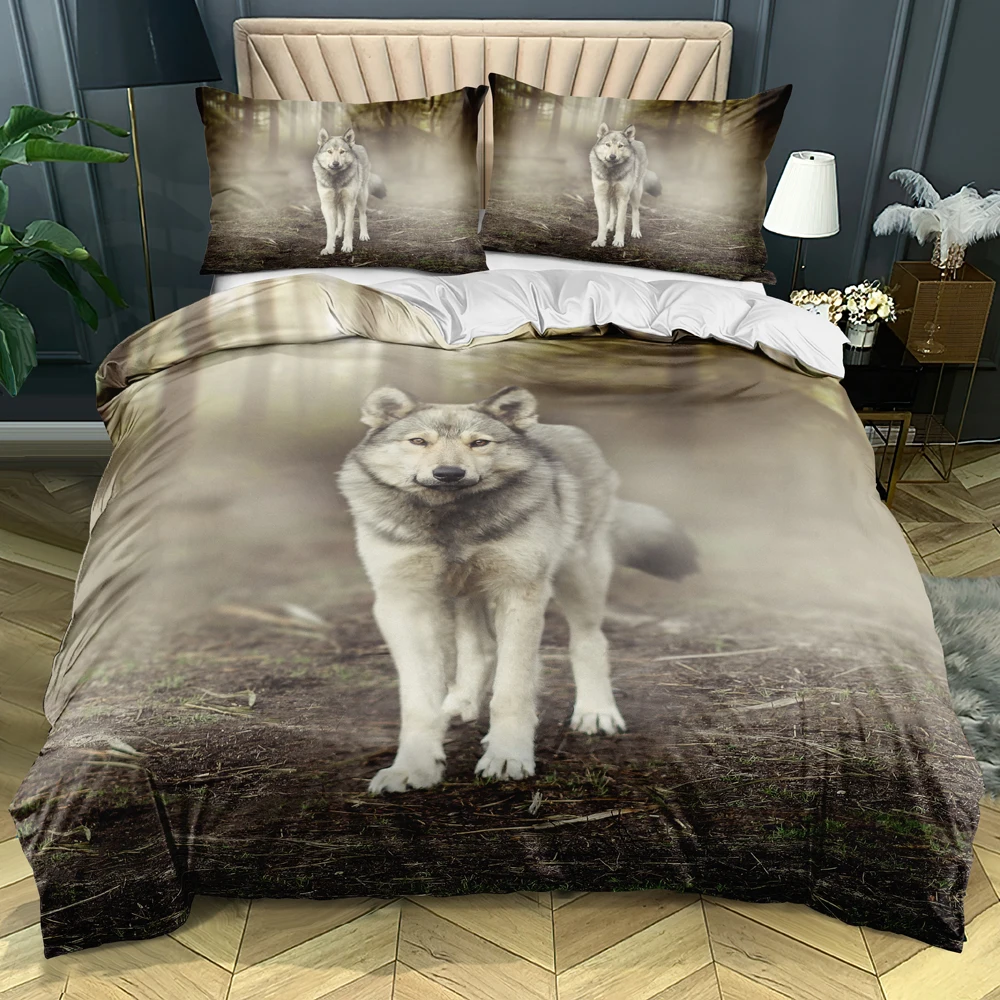 

3D Custom-make Bedding sets Animals Comforter case Wolves Design Double Queen Full size Home textile