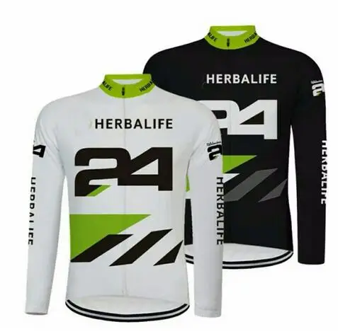 HERBALIFE 24 вело Джерси горный велосипед с длинным рукавом спортивная одежда полная