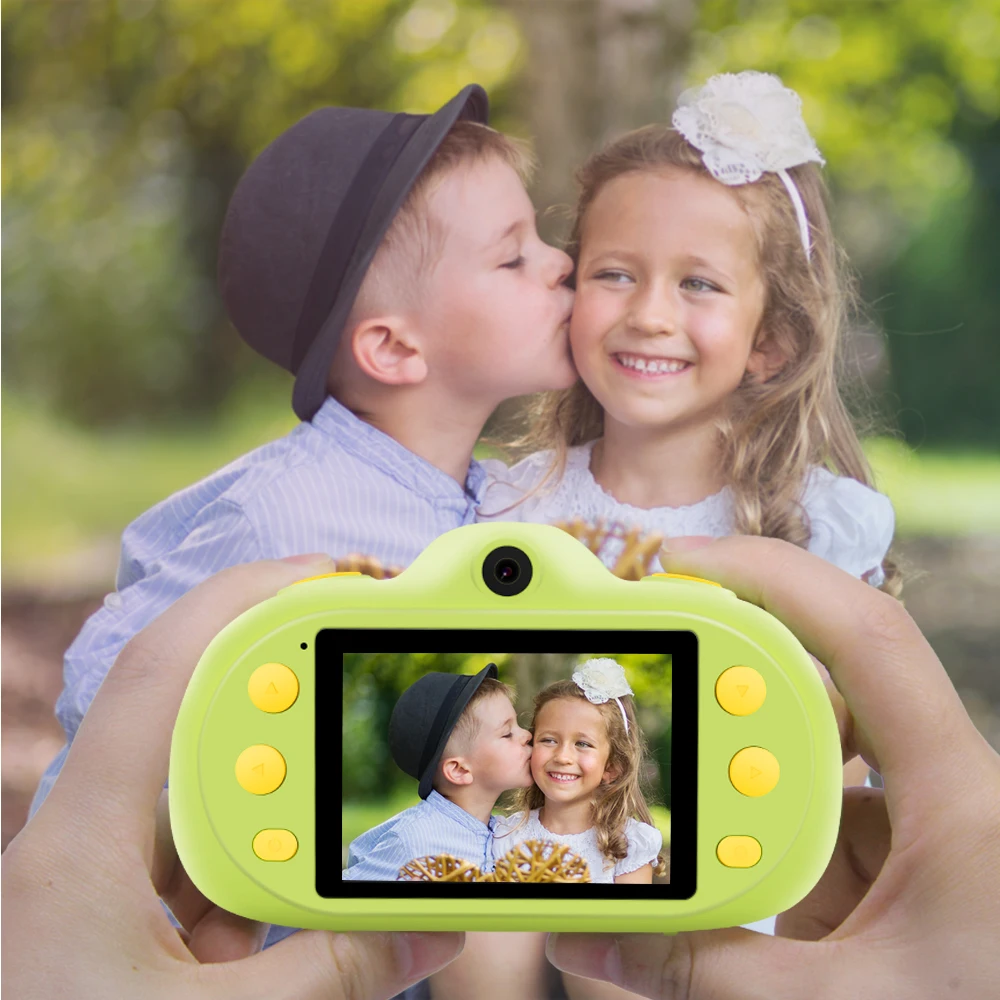 12MP 1080P HD детская камера, мини цифровая камера, 2,4 дюймов ЖК-экран, двойные линзы с фото-видео, MP3 режимы игры, детские игрушки