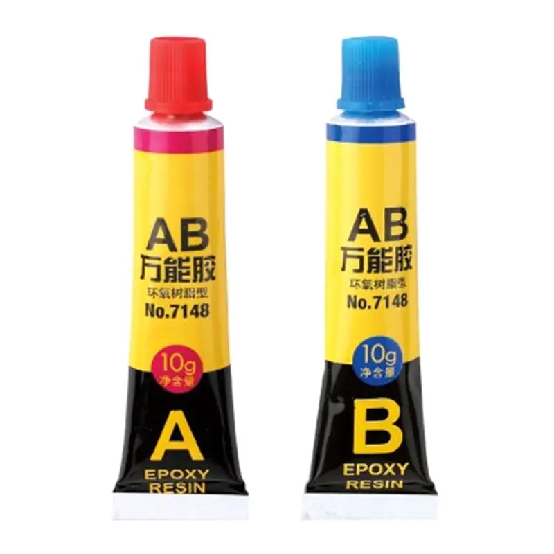

P15F 2Pcs 10g+10g Epoxy Resin AB Glue For Plastic Glass Metal Ceramic Strong Adhesive Universal Waterproof Transparent Glue