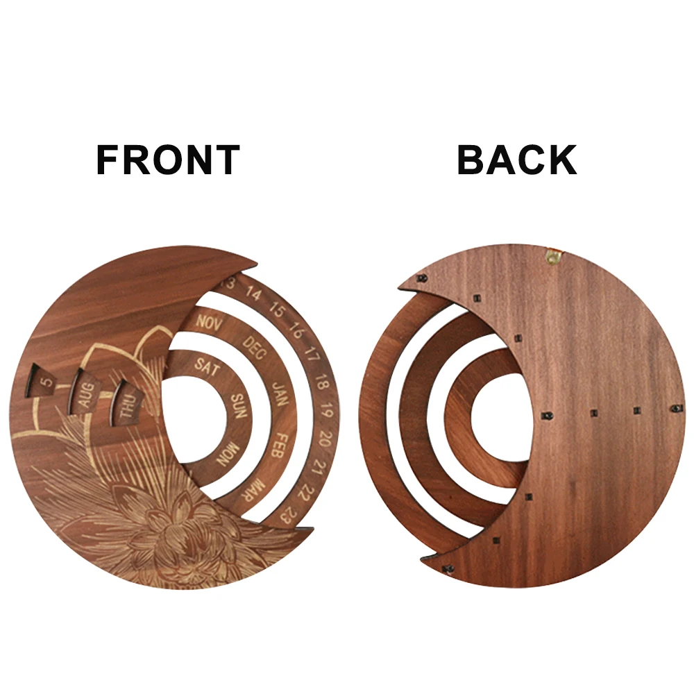 

Calendar Wooden Everlasting Perpetual Wall Hanging Crafts Decorative Xmas Gift Christmas Advent Calendars