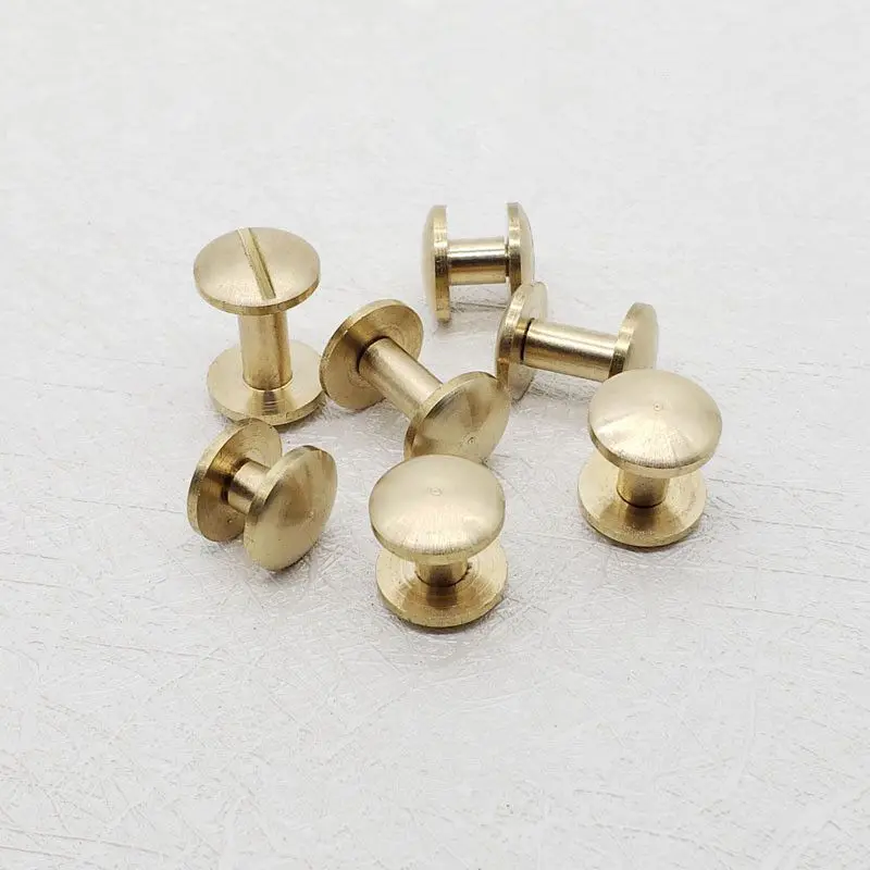 10 шт. круглые заклепки в стиле панк рок кожаный ремень кошелек с винтовой