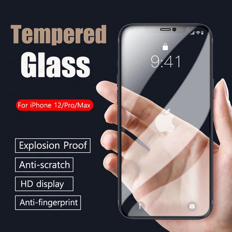 Закаленное стекло для iPhone 12 Pro Max Mini защита экрана Apple 11Pro 7 8 Plus 128 ГБ 6 XR XS X SE 2020 11 S |