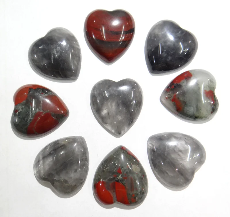 12 шт. в форме сердца без отверстия Бисер Дракон из натурального камня кабошоны 25