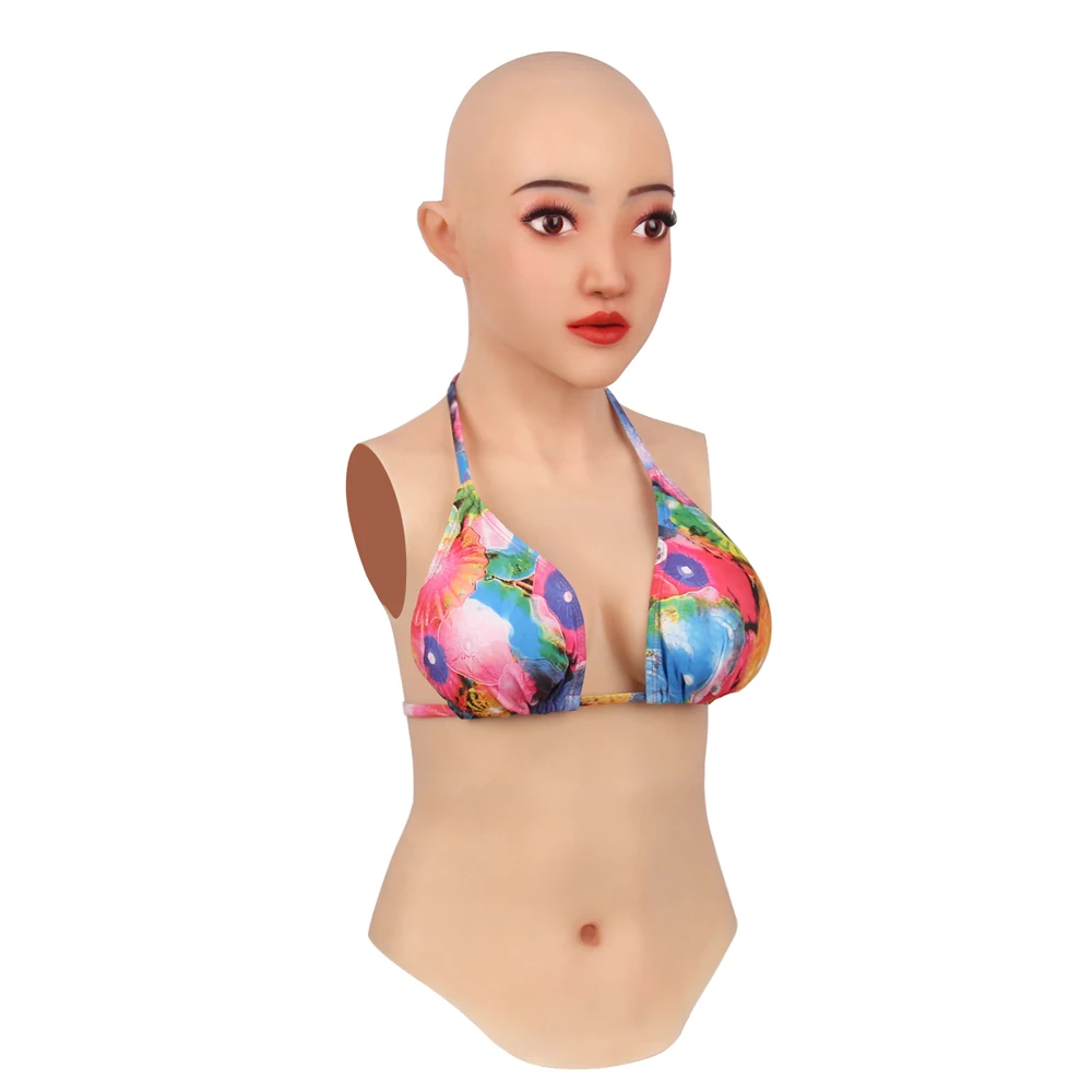 Азазель Селена мягкий силиконовый женский манекен головы маска Halfbody с