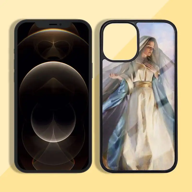 

Virgin Mary Christian Christmas Phone Case Silicone TPU+PC For iPhone11 12 mini Pro MAX 7 8 Plus X XR XS Samsung S20 10 9 8 Plus