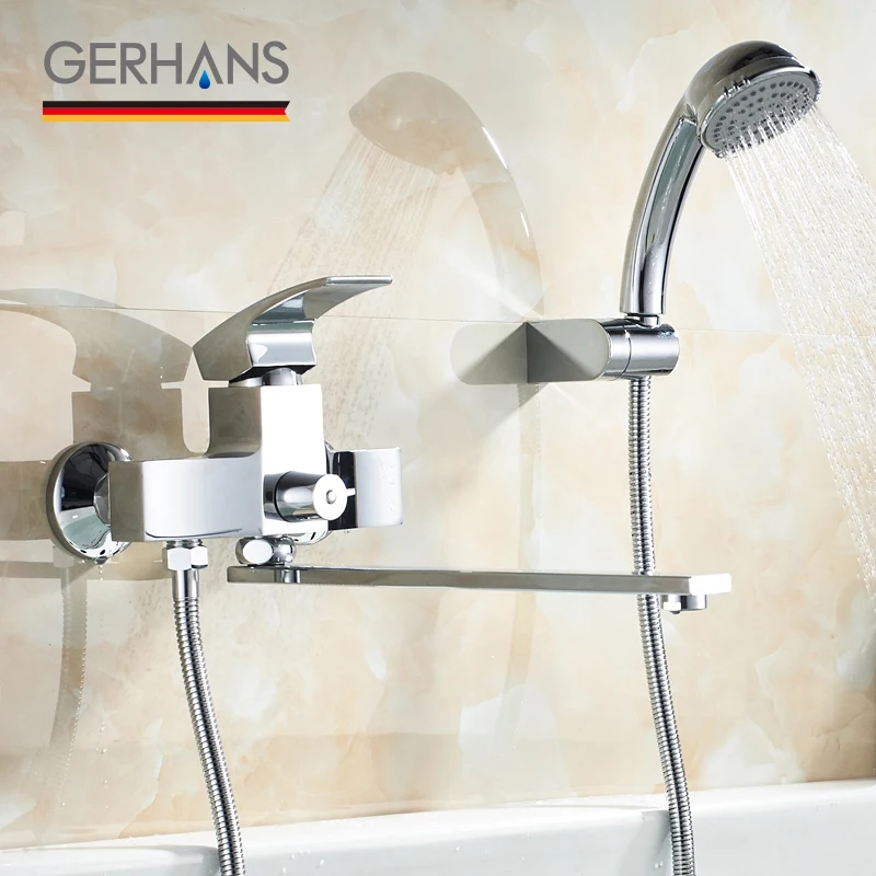 GERHANS Faucet K13114 Смеситель для ванны Цвет: Хром | Обустройство дома