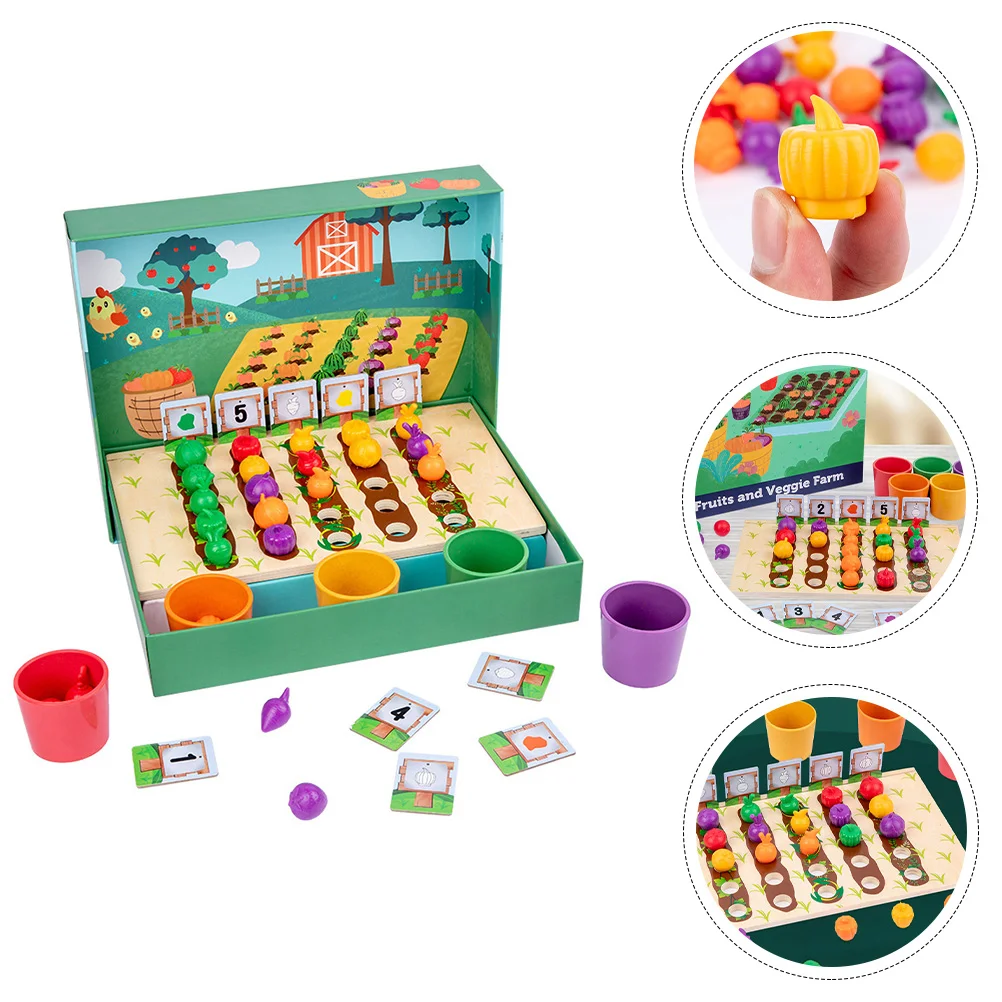 

1 Набор деревянных чашек для сортировки фруктов и овощей, классификационные чашечки, игрушка