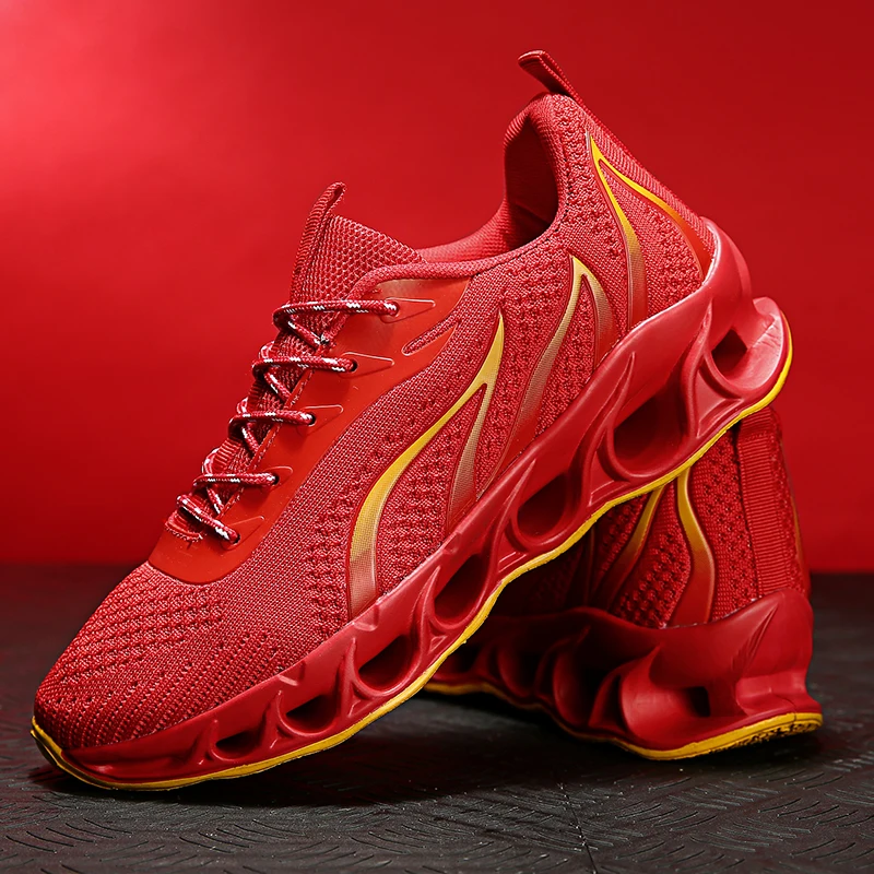 

Мужская обувь, мужская повседневная спортивная обувь, модная дышащая теннисная обувь, красная мягкая подошва, легкая обувь для ходьбы и фит...