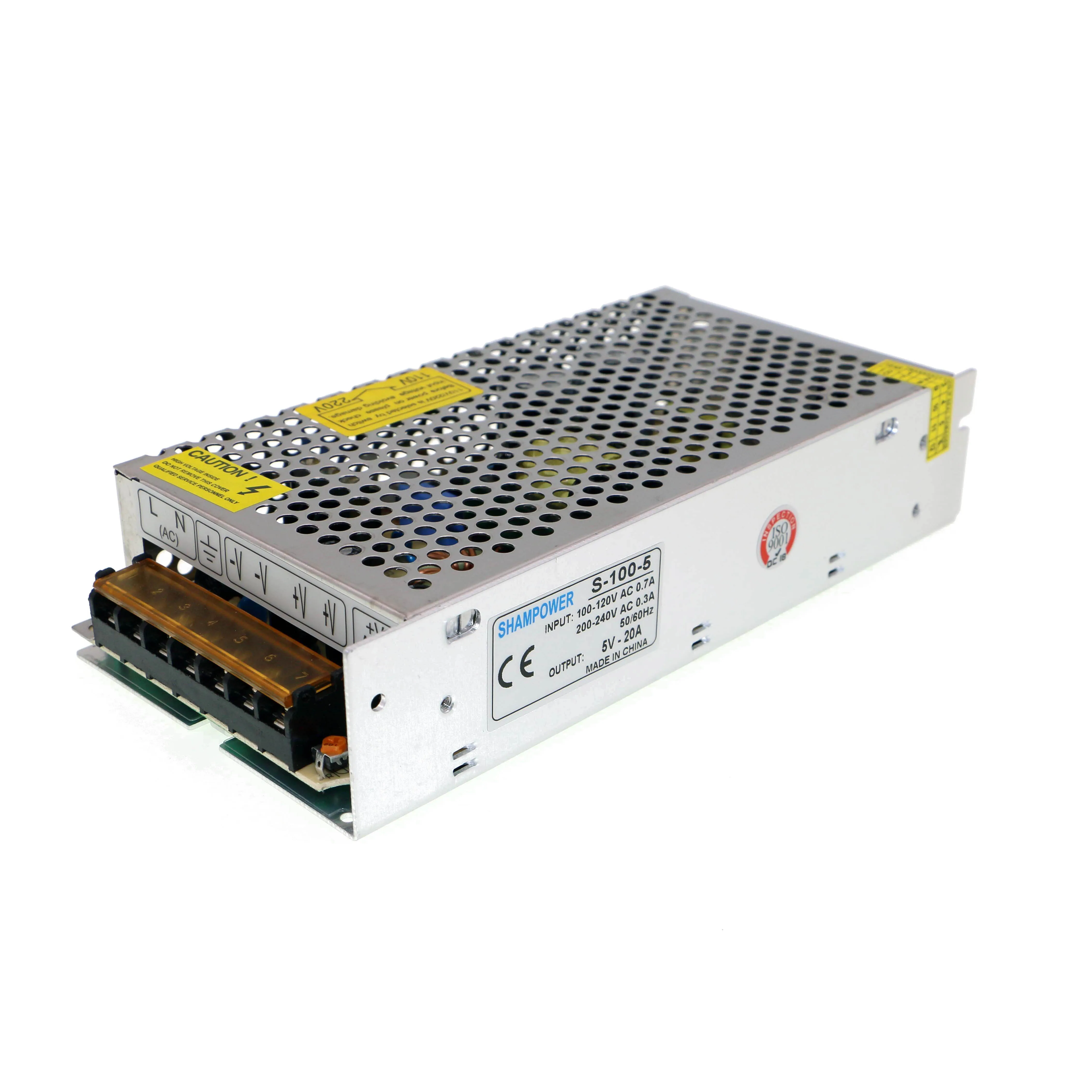 5V 20A 100W Фиктивные Мощность переключение Питание AC110V/220 V постоянного тока до DC5V2A 10A 20A 30A 40A 60A 10W 50W 100W 150W 200W 300W светодиодный дисплей Мощность адаптер - Цвет: 5V 20A 100W