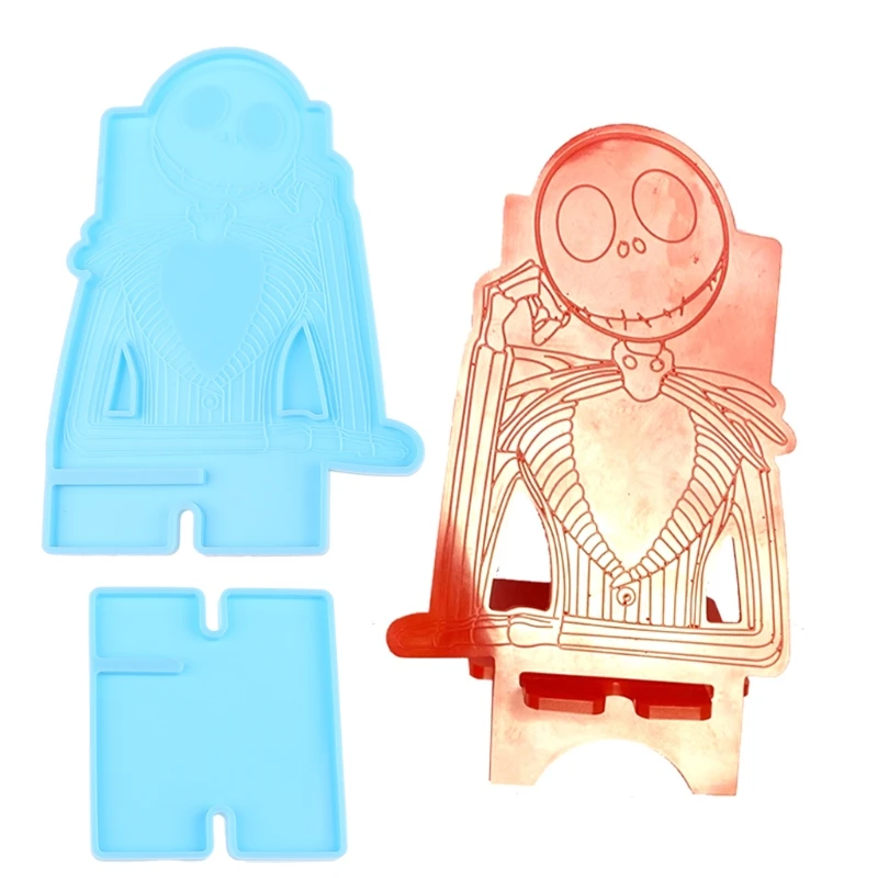 

Mobile Phone Stand Epoxy Resin Mold DIY Crafts Smartphone Bracket Making Tool Cellphone Holder Casting Silicone Mould