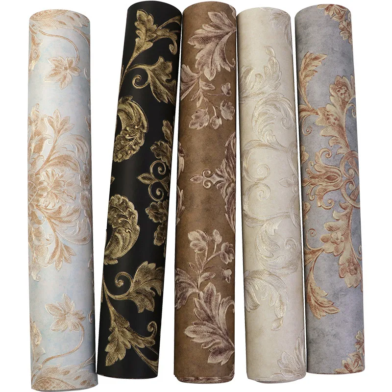 

3D TV background wallpaper household non-woven fabric European style luxury high-end atmosphere bedroom living room wallpaper