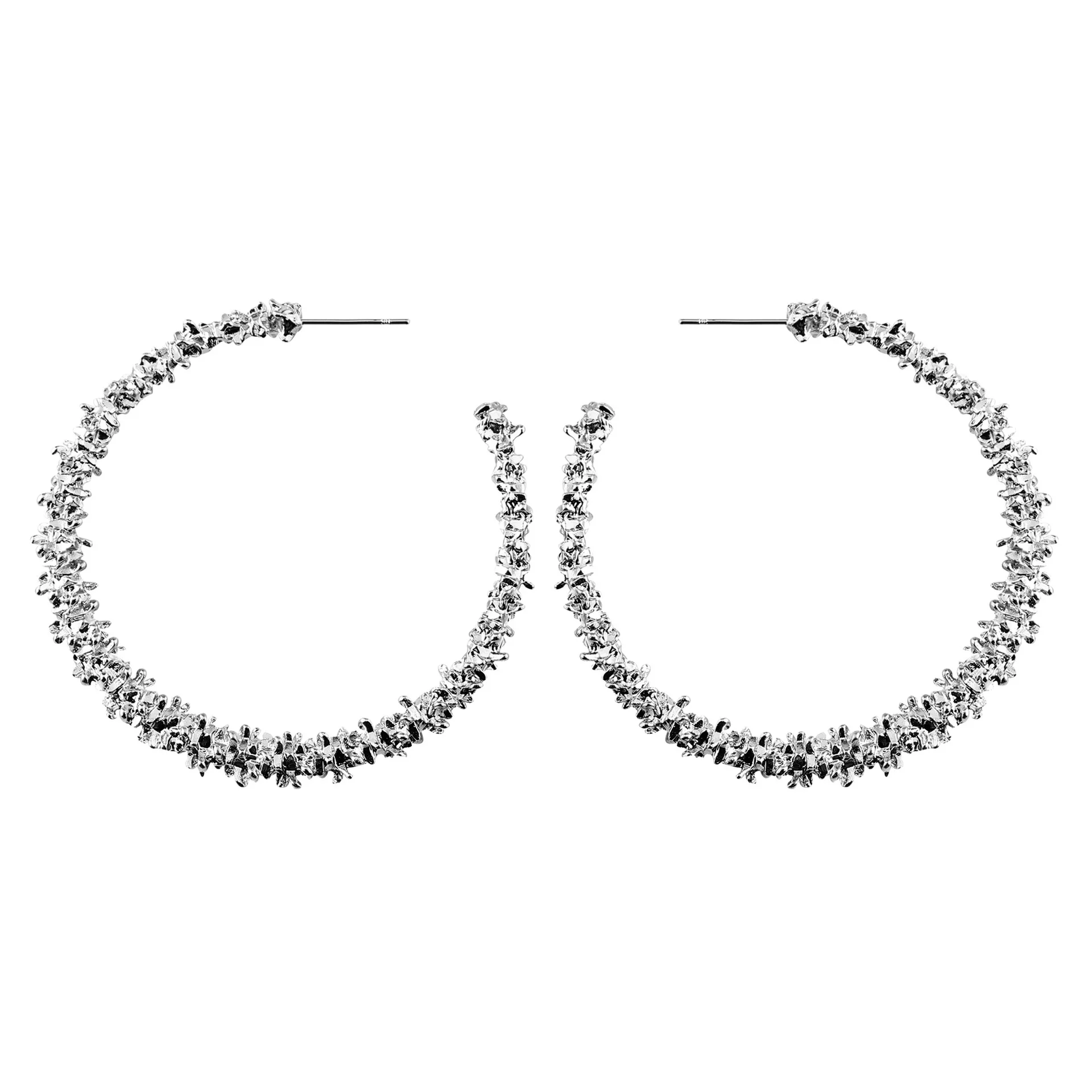 YuYiJia преувеличенные серьги атмосферные вогнутые выпуклые нерегулярные большие