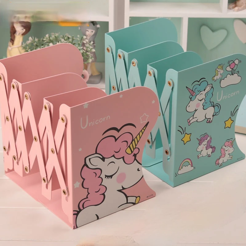 Выдвижные книжные подставки для книг регулируемая книжная полка цветной