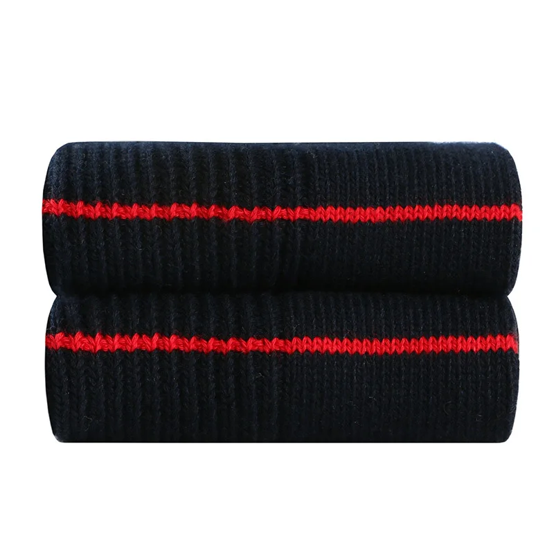 

Konlee autumn and winter new men's stockings striped cotton socks thickened warm high socks MKJ036