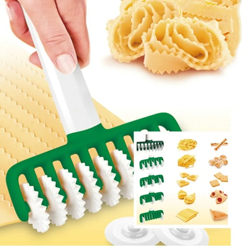 

Noodles Cutter Kitchen Tool Multi Function Roller Dockers Dough Cutter Plastic Noodle Knife Pasta Instant Noodles Maker