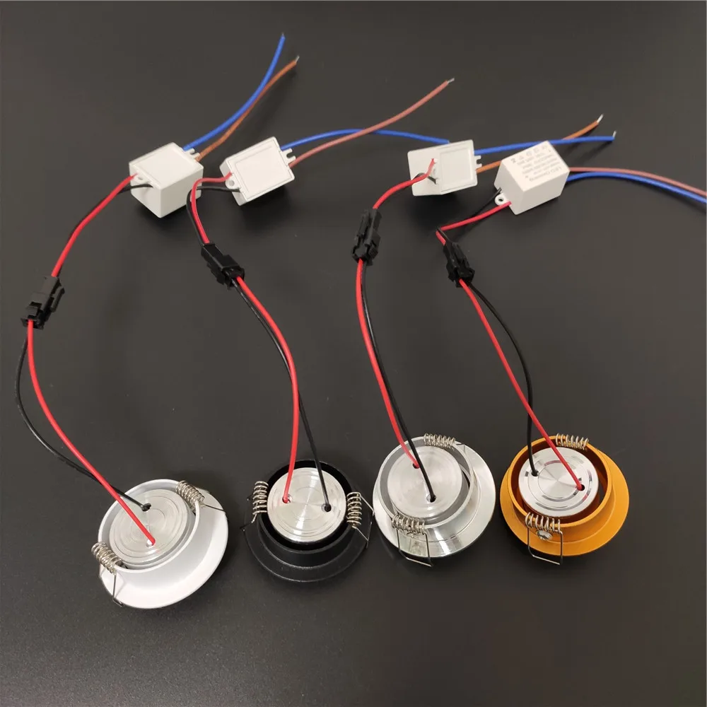 3W Встраиваемые Светодиодные пятно света светильник светодиодный мини AC/DC 12v