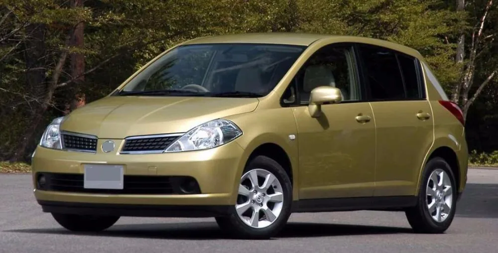 Передняя хромированная Верхняя решетка радиатора правая сторона для Nissan Tiida 2004