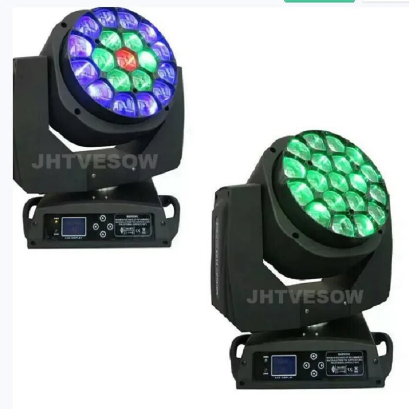 Сценический прожектор dmx bee eye 19x15 Вт с движущейся головкой управление пикселем
