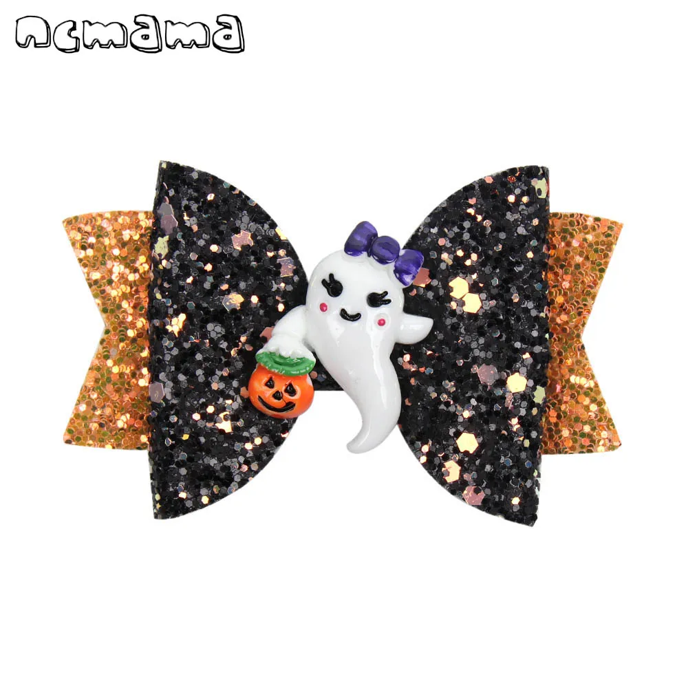 Ncmama Хэллоуин 3 ''блеск Заколки для волос девочек заколки ручной работы