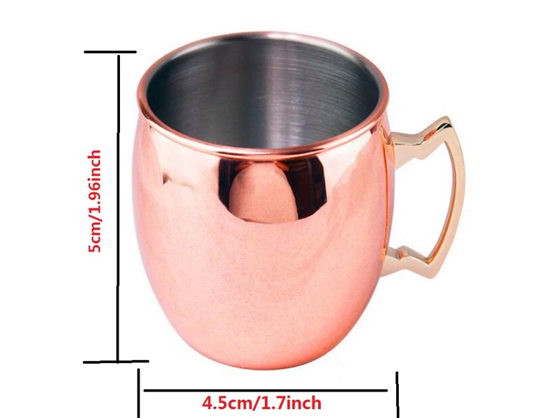 2 унций чашки кружки для московского Мула мини Caneca МОСКВА Mule Кубок чистый Медь чашки Кобре кружка кофе эспрессо с покрытием из Shot Нержавеющая сталь кружки