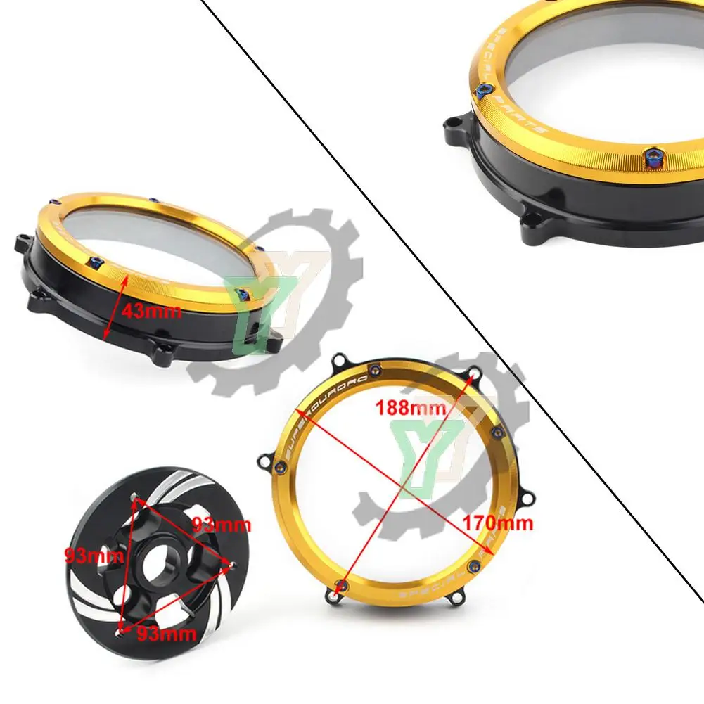 

Motorcycle Engine Clutch Cover Protector Guard Waterproof For Ducati Panigale 1299 11199 959 Corse R S ABS 2012-2020 V2 2020